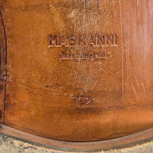 Saks Fifth Avenue by Magnanni Gray Smooth Leather Casual Chelsea Boot Mens 12 M - Picture 13 of 16